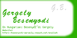 gergely besenyodi business card